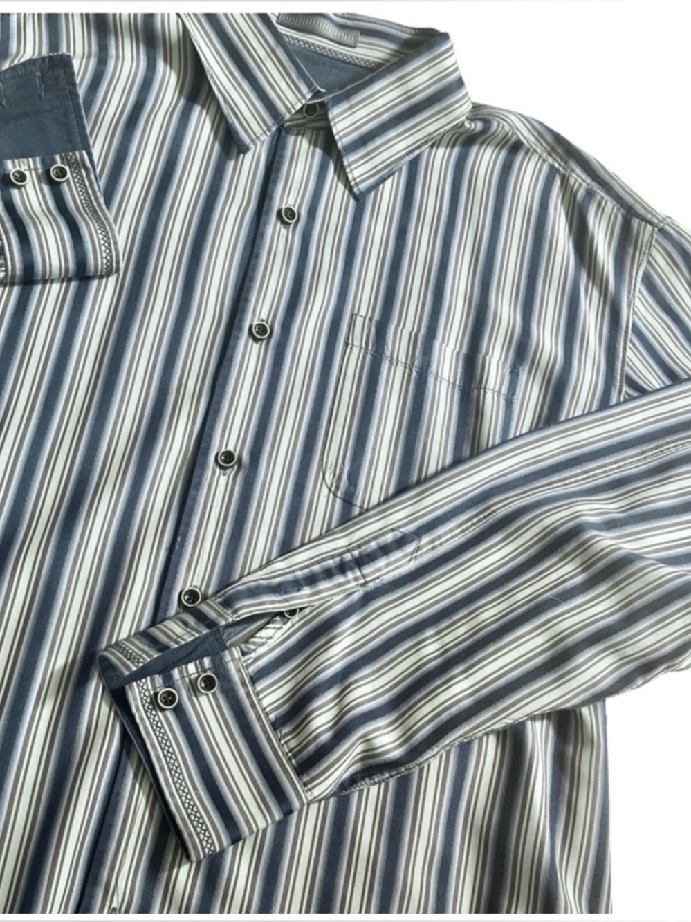 Men’s Tommy Bahama Silk Long Sleeve Button Down Shirt XL